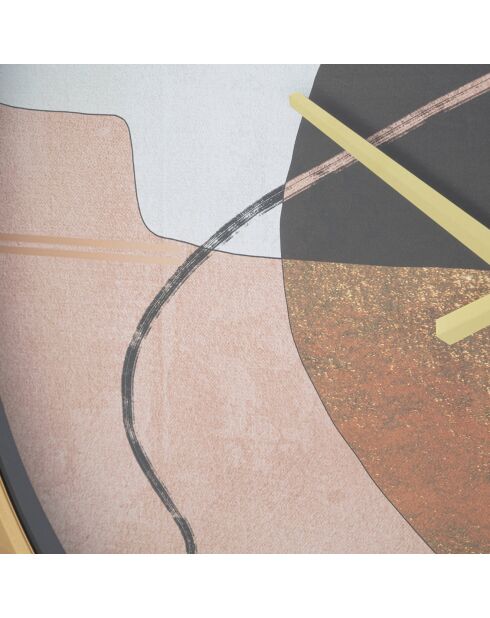 Horloge murale Art Red multicolore - D.60x6 cm