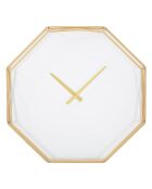 Horloge murale Goldy Octagonal dorée - 56x6.5x56 cm