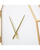 Horloge murale Goldy Octagonal dorée - 56x6.5x56 cm