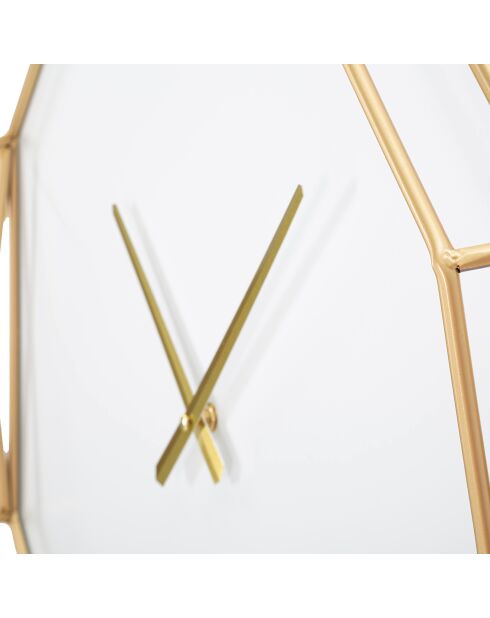Horloge murale Goldy Octagonal dorée - 56x6.5x56 cm