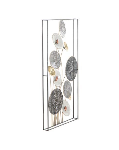 Panneau mural en fer Grid multicolore - 50x6x90.5 cm