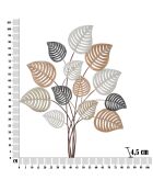 Panneau mural en fer Otip multicolore - 81x5x100 cm