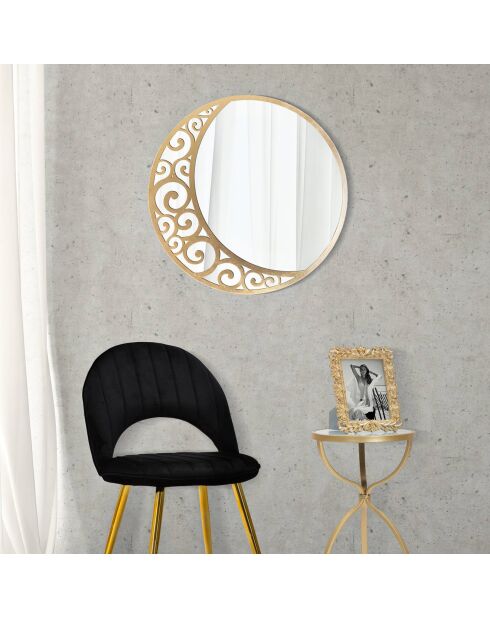 Miroir Luna Astratta doré - D72x1 cm