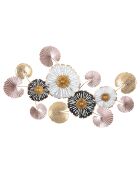 Panneau mural en fer Pinky multicolore - 106x6x60.5 cm