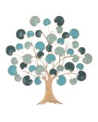 Panneau mural en fer Apple bleu clair - 89x2.5x90 cm