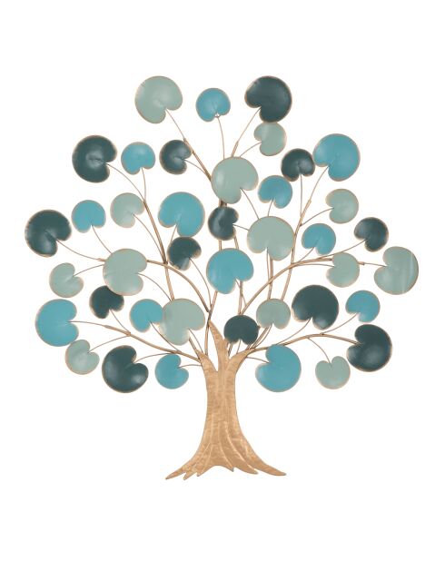 Panel de pared Apple en hierro azul claro - 89x2,5x90 cm