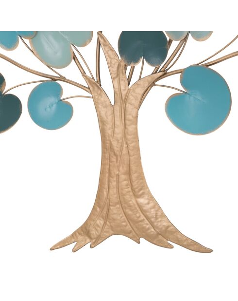 Panel de pared Apple en hierro azul claro - 89x2,5x90 cm