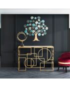 Panneau mural en fer Apple bleu clair - 89x2.5x90 cm