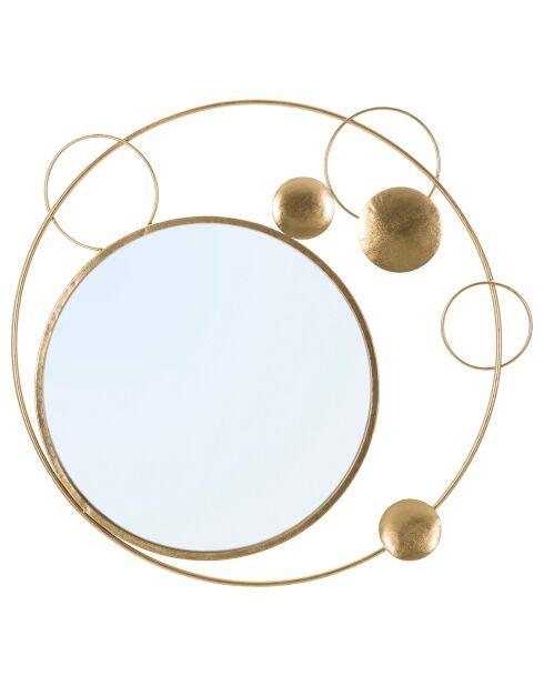 Miroir Planète doré - 90x3x83 cm