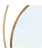 Miroir Planète doré - 90x3x83 cm