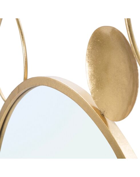 Miroir Planète doré - 90x3x83 cm
