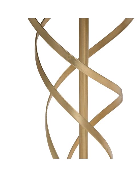 Table d'appoint Glam Spiral doré/multicolore  - D.38x61.5 cm