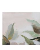 Peinture sur Toile Flower&Leaf multicolore - 100x3.7x80 cm
