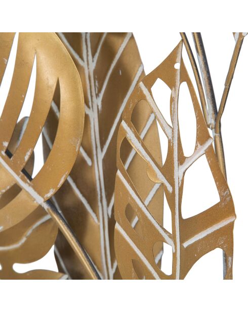 Panel de pared de hierro dorado Jungle - 60X80X6,5 cm