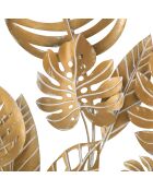 Panneau mural en fer Jungle doré - D.80x6.5 cm