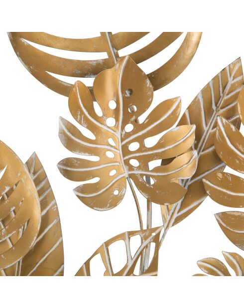 Pannello murale in ferro dorato Jungle - D.80x6,5 cm