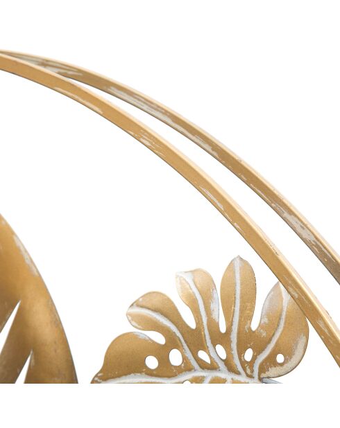 Pannello murale in ferro dorato Jungle - D.80x6,5 cm