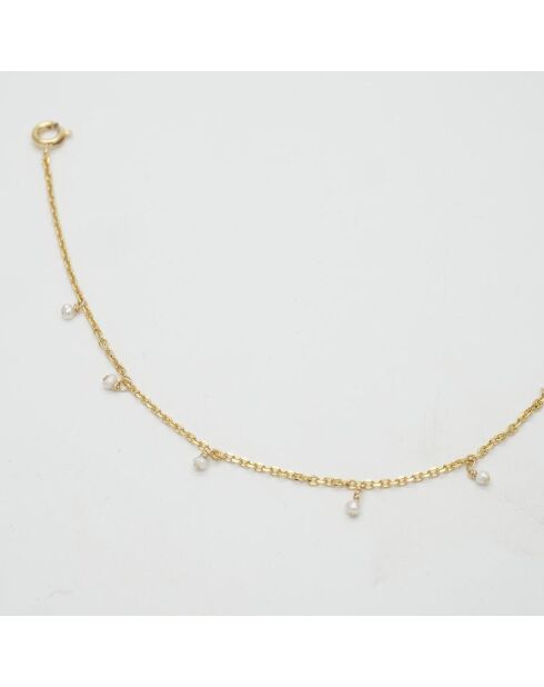 Halskette Diana, vergoldet, mit Süßwasserperlen