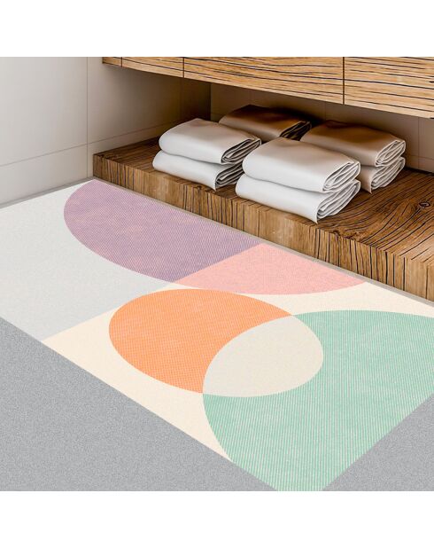 Tapis vinyle Colorado multicolore - 70x100 cm