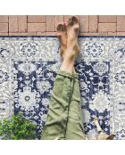 Tapis vinyle Teherán bleu - 70x100 cm