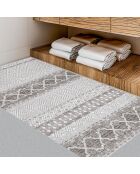 Tapis vinyle Marrakech gris - 70x100 cm