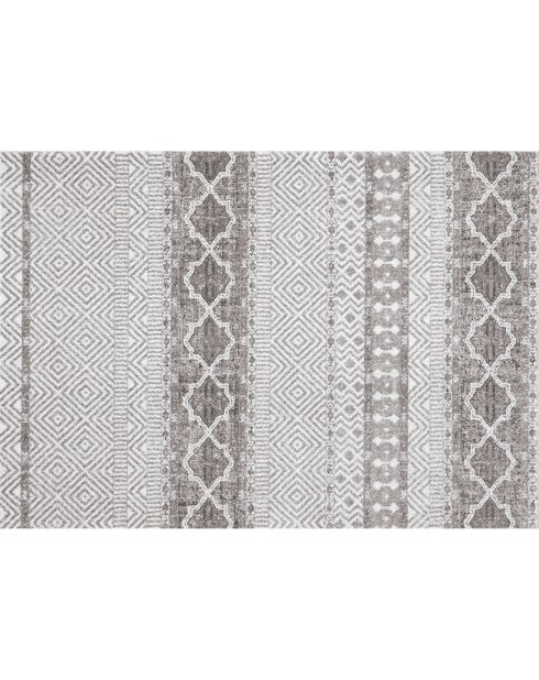 Tapis vinyle Marrakech gris - 70x100 cm