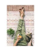 Tapis vinyle Zaira multicolore - 70x100 cm