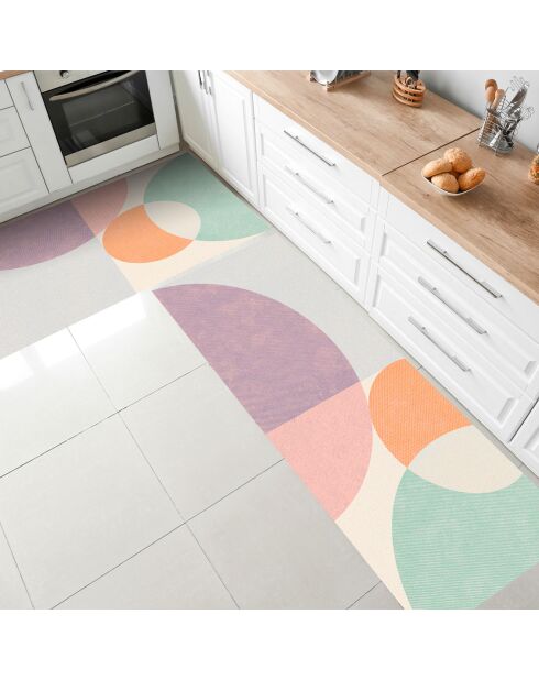 Tapis vinyle Colorado multicolore - 66x150 cm