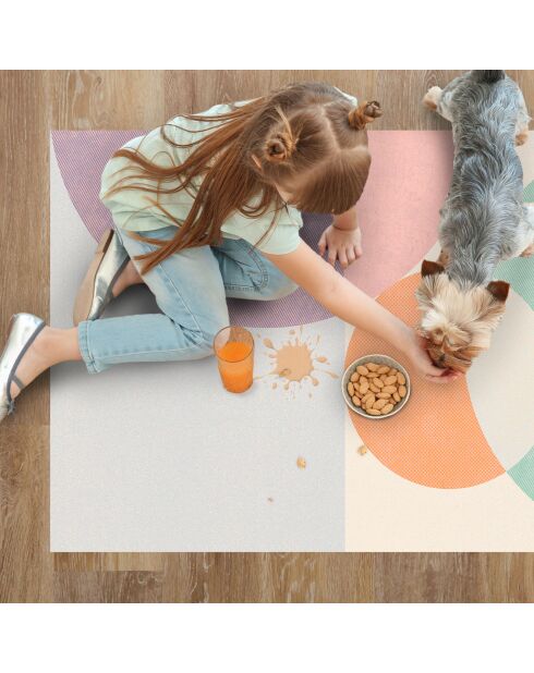 Tapis vinyle Colorado multicolore - 66x150 cm