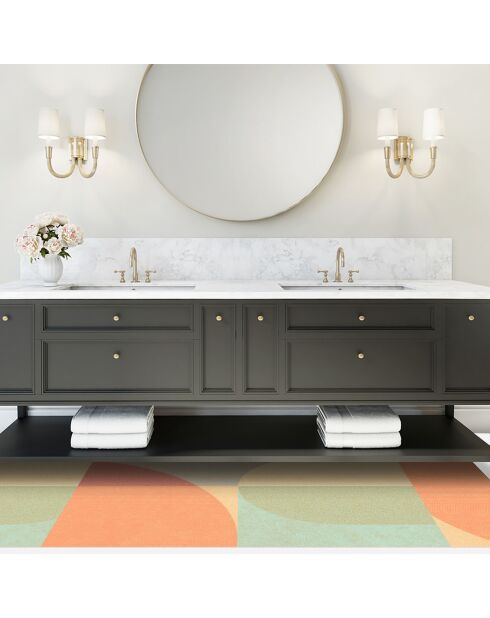 Tapis vinyle Palm Springs multicolore - 66x150 cm