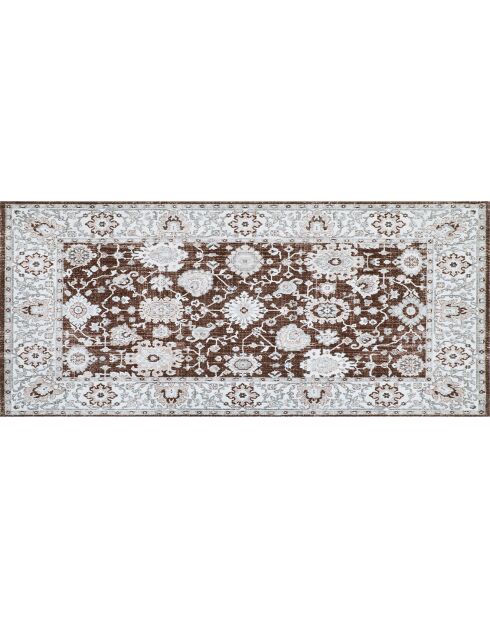 Tapis vinyle Teherán marron - 66x150 cm