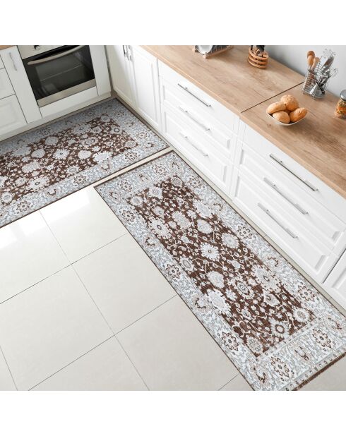 Teherán bruin vinyltapijt - 66x150 cm