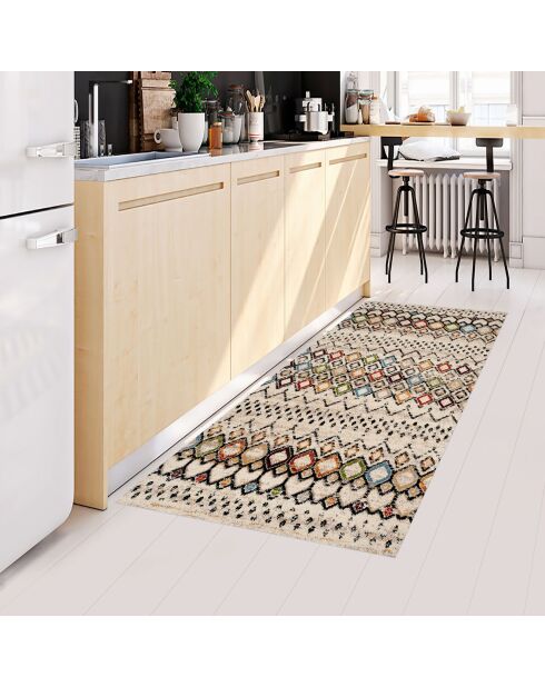 Jamil vinyltapijt veelkleurig - 66x150 cm