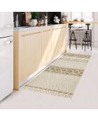 Tappeto in vinile beige Marrakech - 66x150 cm