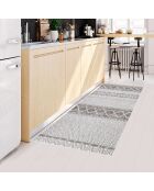 Tapis vinyle Marrakech gris - 66x150 cm