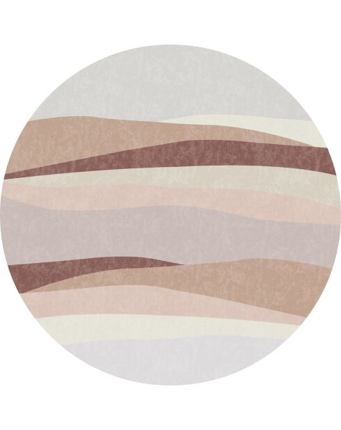 Tapis vinyle Kamikochi multicolore - D.100 cm