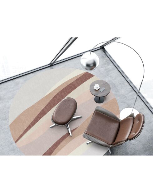 Tapis vinyle Kamikochi multicolore - D.100 cm