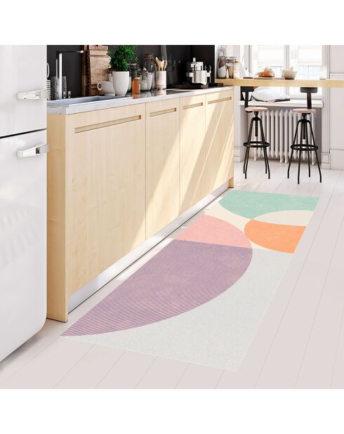Tapis vinyle Colorado multicolore - 66x180 cm