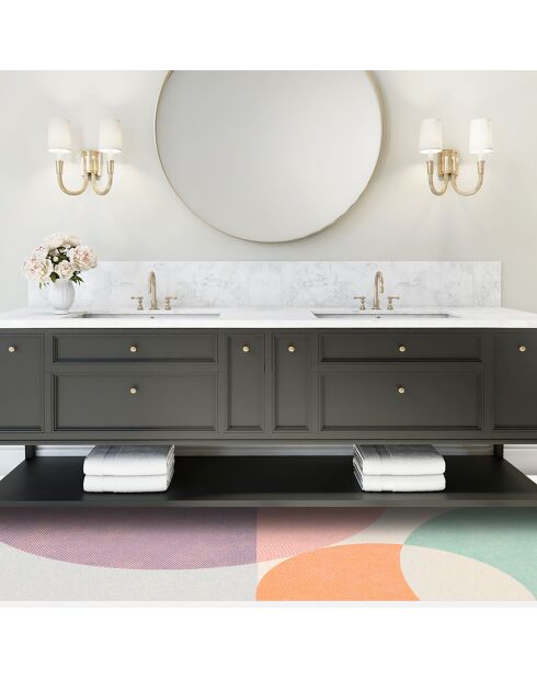 Tapis vinyle Colorado multicolore - 66x180 cm