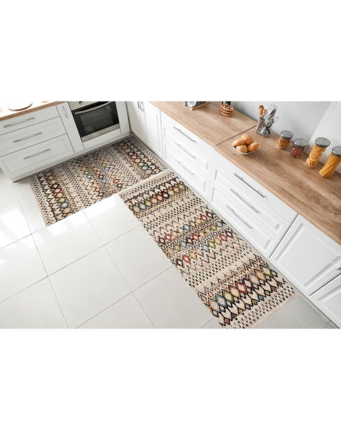 Tapis vinyle Jamil multicolore - 66x180 cm