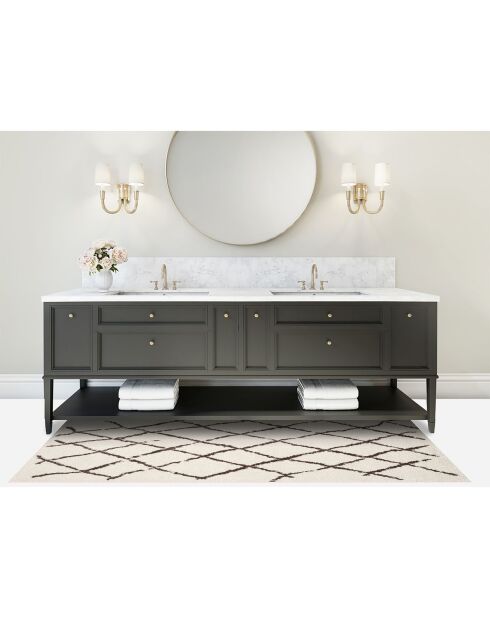 Tapis vinyle Zoraida multicolore - 66x180 cm