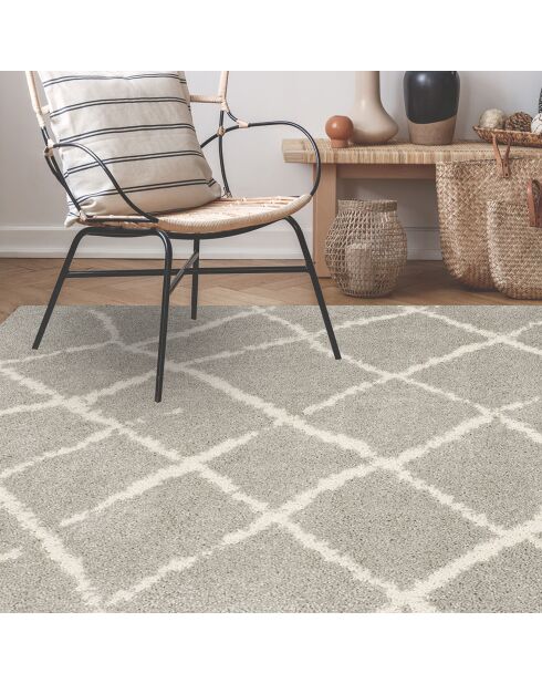 Tapis vinyle Zoraida gris - 100x150 cm