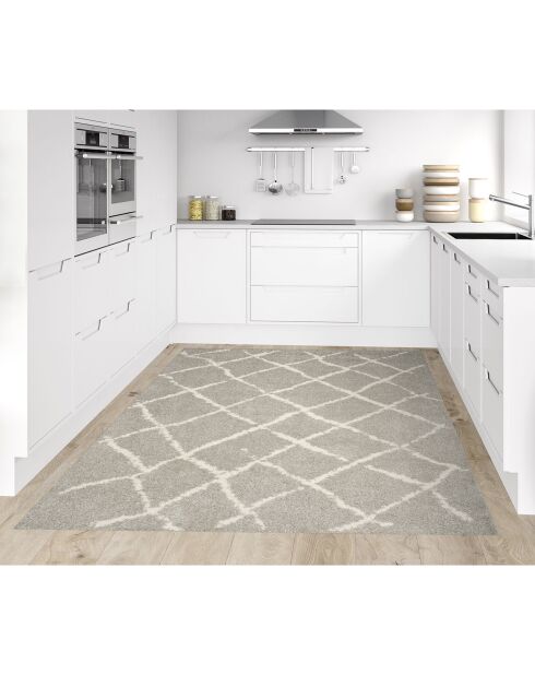 Tapis vinyle Zoraida gris - 100x150 cm