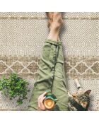 Tapis vinyle Marrakech beige - 100x150 cm