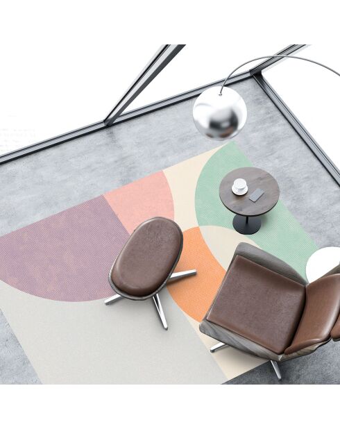 Tapis vinyle Colorado multicolore - 133x200 cm