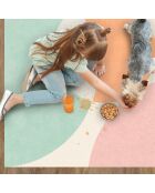 Tapis vinyle Colorado multicolore - 133x200 cm