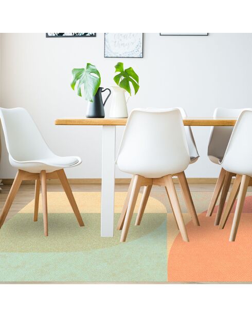 Tapis vinyle Palm Springs multicolore - 133x200 cm