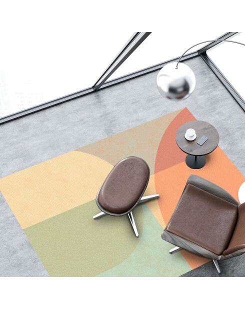 Tapis vinyle Palm Springs multicolore - 133x200 cm