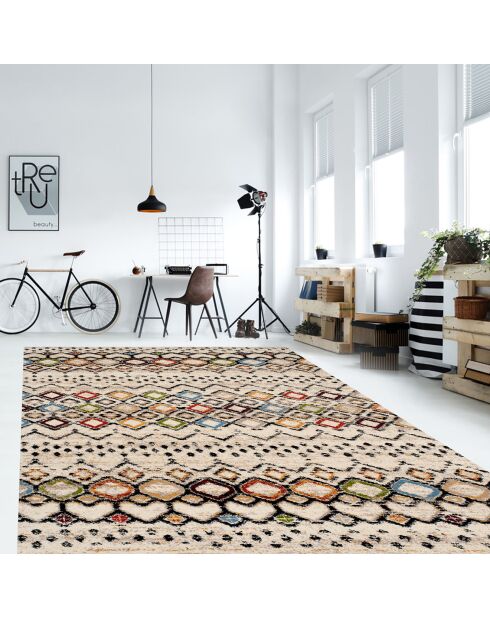 Tapis vinyle Jamil multicolore - 133x200 cm