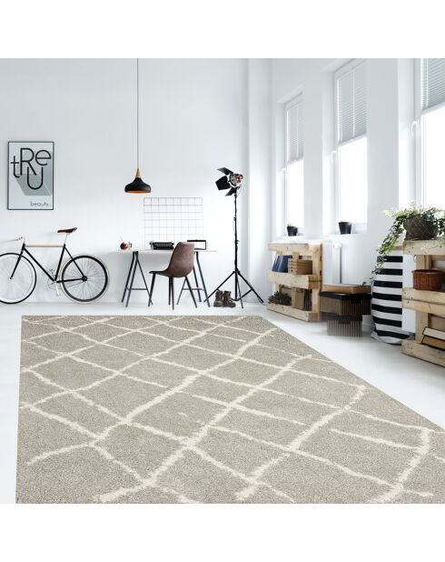 Tapis vinyle Zoraida gris - 133x200 cm